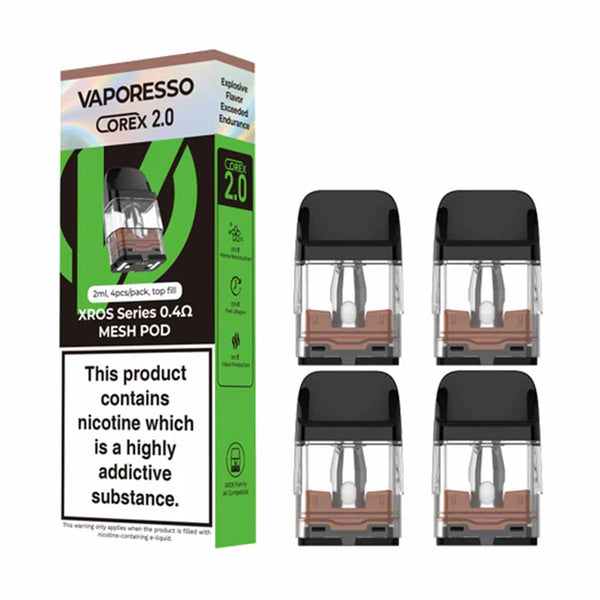 VAPORESSO XROS COREX 2.0 REPLACEMENT PODS (pack of 4 X 10)