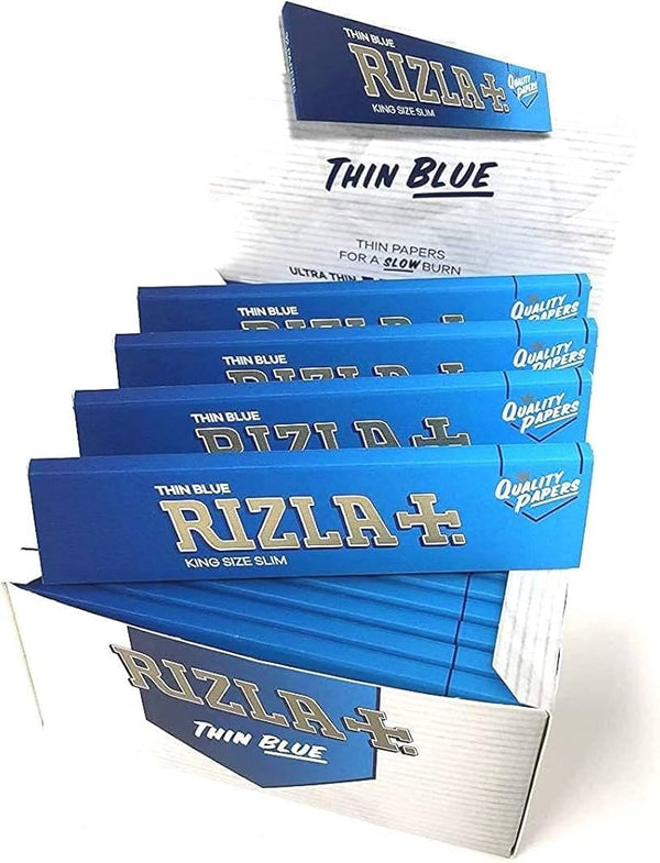 Rizla Thin Blue King Size Slim Rolling Paper - (Pack Of 50)
