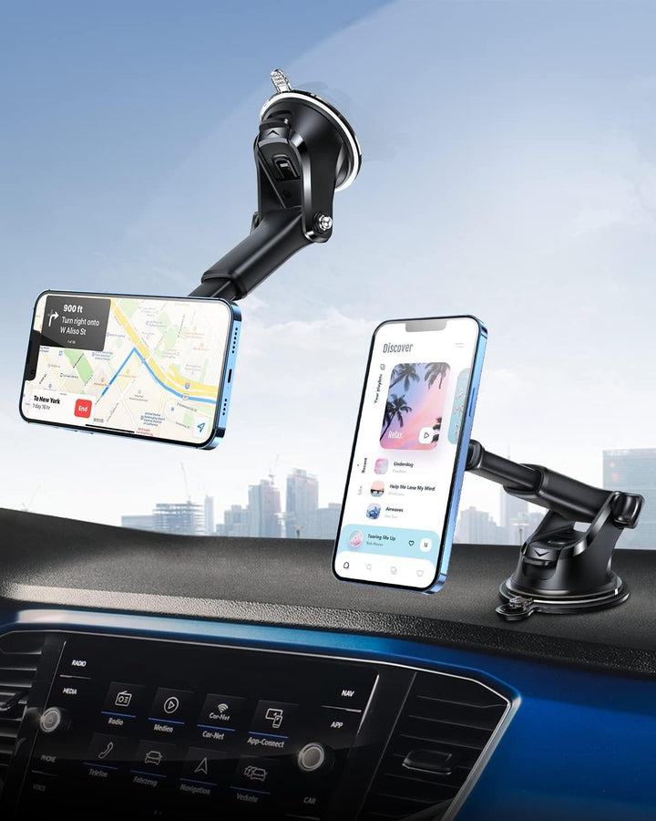 Long-Rod Automobile Instrument Bracket with Strong Magnet Mobile Sucker Holder