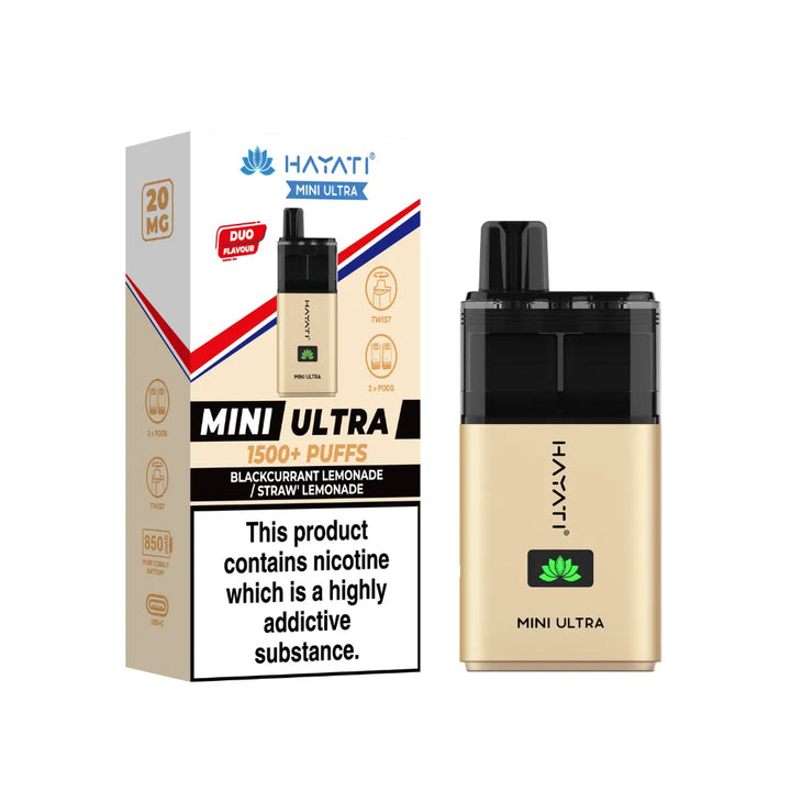 Hayati Mini Ultra 1.5K Prefilled Pod Vape Kit (PACK OF 5)