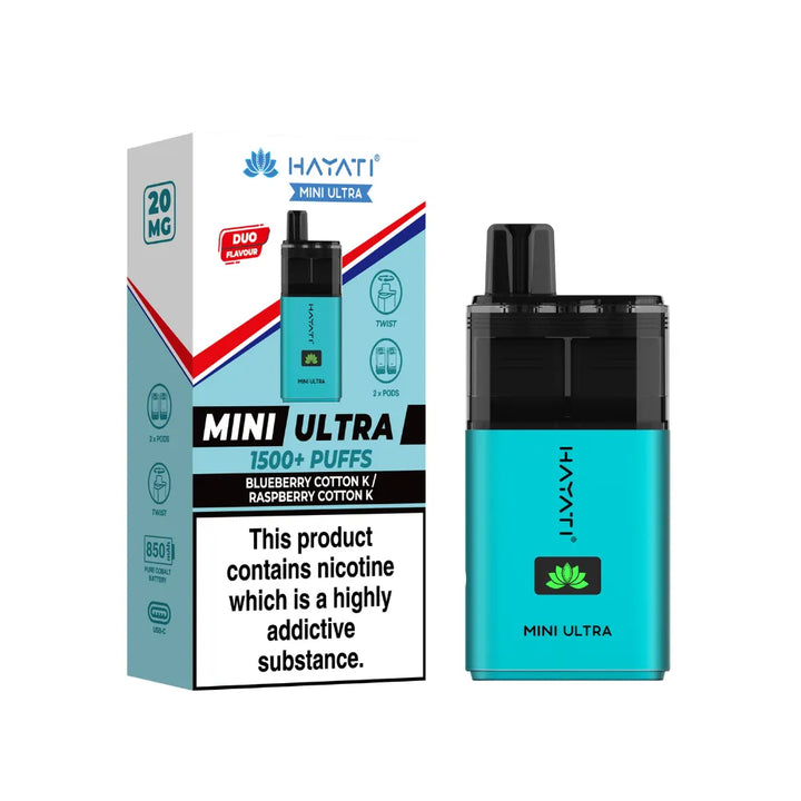 Hayati Mini Ultra 1.5K Prefilled Pod Vape Kit (PACK OF 5)