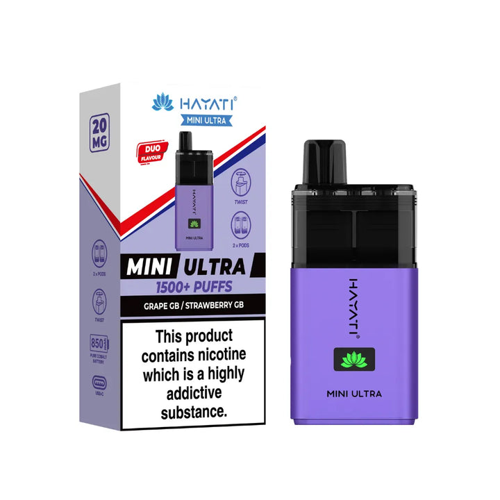 Hayati Mini Ultra 1.5K Prefilled Pod Vape Kit (PACK OF 5)