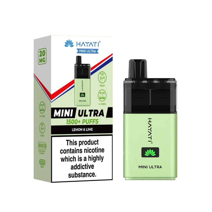 Hayati Mini Ultra 1.5K Prefilled Pod Vape Kit (PACK OF 5)