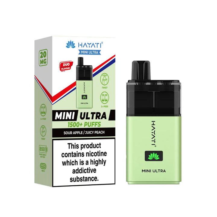 Hayati Mini Ultra 1.5K Prefilled Pod Vape Kit (PACK OF 5)