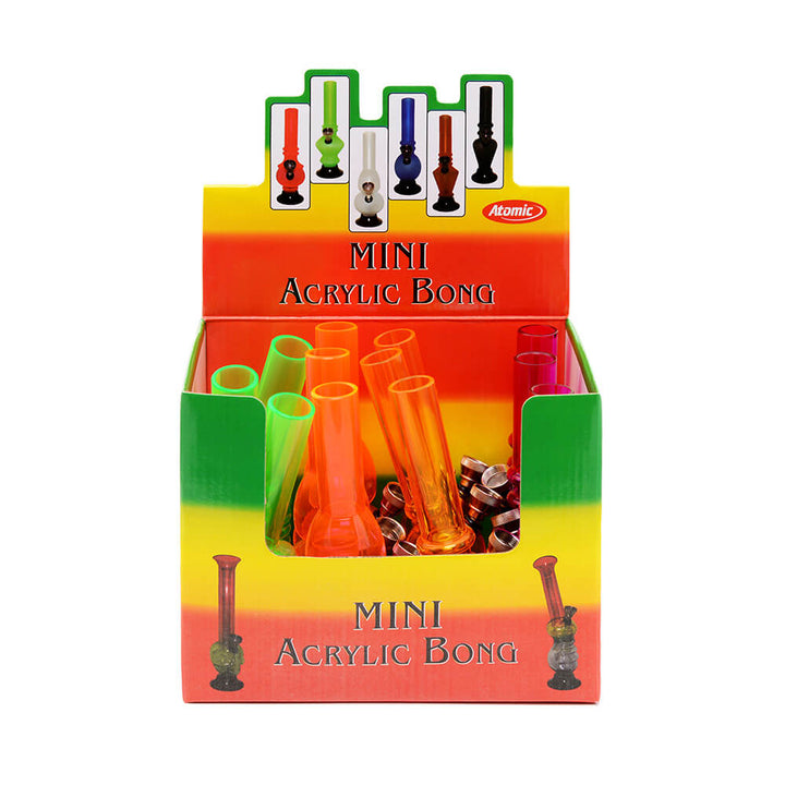 Atomic Mini Acrylic Bong 15cm - Vivid and Compact Design