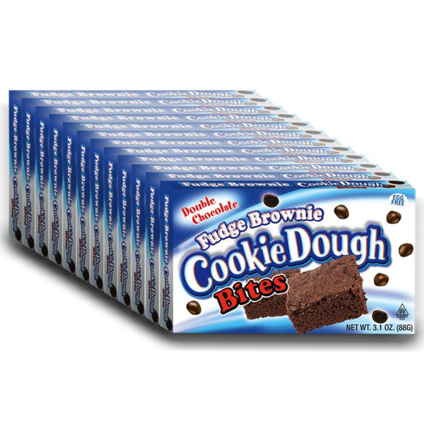COOKIE DOUGH BITES - FUDGE BROWNIE (PACK OF 12)